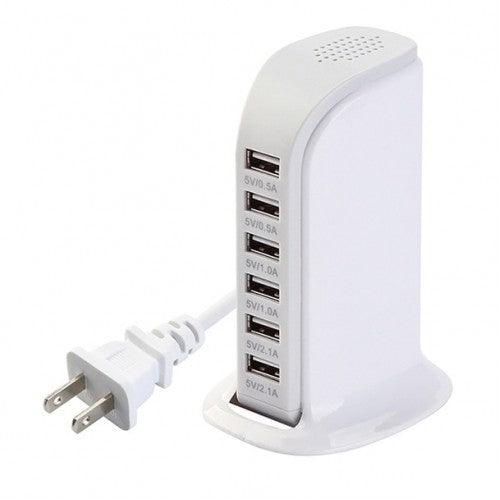 Toytexx 30W 6 Port USB Universal Charging Station Rapid Charger Power Adapter USB Multi Socket Charging Organizer - Toytexx Toytexx 30W 6 Port USB Universal Charging Station Rapid Charger Power Adapter USB Multi Socket Charging Organizer - Toytexx